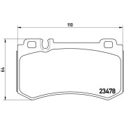 Brembo | Bremsbelagsatz, Scheibenbremse | P 50 061