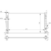 NRF | Kühler, Motorkühlung | 550014