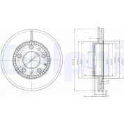Delphi | Bremsscheibe | BG3724