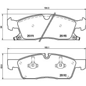 Brembo | Bremsbelagsatz, Scheibenbremse | P 37 015