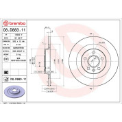 Brembo | Bremsscheibe | 08.D883.11