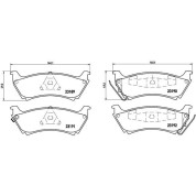 Brembo | Bremsbelagsatz, Scheibenbremse | P 50 040