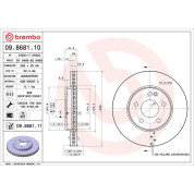Brembo | Bremsscheibe | 09.8681.11