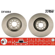 TRW | Bremsscheibe | DF4064