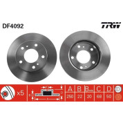 TRW | Bremsscheibe | DF4092