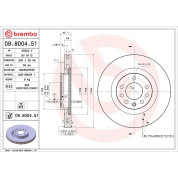 Brembo | Bremsscheibe | 09.8004.51
