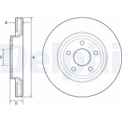 Delphi | Bremsscheibe | BG9121C
