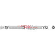 Metzger | Bremsschlauch | 4114074