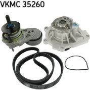 SKF | Wasserpumpe + Keilrippenriemensatz | VKMC 35260
