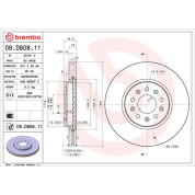 Brembo | Bremsscheibe | 09.D608.11