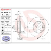 Brembo | Bremsscheibe | 09.B436.41