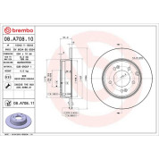 Brembo | Bremsscheibe | 08.A708.11