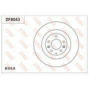 TRW | Bremsscheibe | DF8043