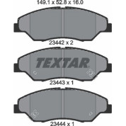 Textar | Bremsbelagsatz, Scheibenbremse | 2344201