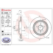 Brembo | Bremsscheibe | 09.D393.11