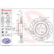 Brembo | Bremsscheibe | 09.A822.11