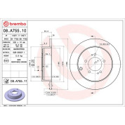 Brembo | Bremsscheibe | 08.A755.11