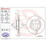 Brembo | Bremsscheibe | 09.C652.11