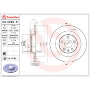 Brembo | Bremsscheibe | 08.D249.11