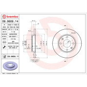Brembo | Bremsscheibe | 08.9606.11