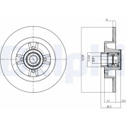 Delphi | Bremsscheibe | BG9030RS
