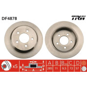 TRW | Bremsscheibe | DF4878