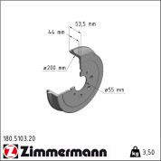 Zimmermann | Bremstrommel | 180.5103.20