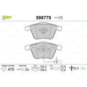 Valeo | Bremsbelagsatz, Scheibenbremse | 598779