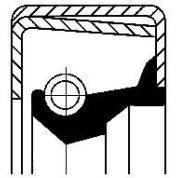 Corteco | Wellendichtring, Differential | 01020675B