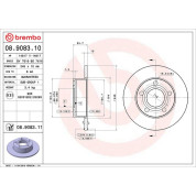 Brembo | Bremsscheibe | 08.9083.11