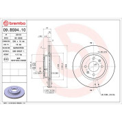 Brembo | Bremsscheibe | 09.B594.10