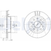 Delphi | Bremsscheibe | BG3268