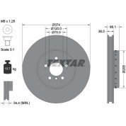Textar | Bremsscheibe | 92266125