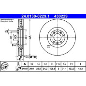 ATE | Bremsscheibe | 24.0130-0229.1