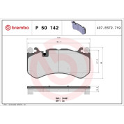 Brembo | Bremsbelagsatz, Scheibenbremse | P 50 142