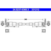 ATE | Bremsschlauch | 24.5237-0360.3