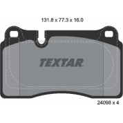 Textar | Bremsbelagsatz, Scheibenbremse | 2409803