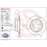 Brembo | Bremsscheibe | 09.B411.11