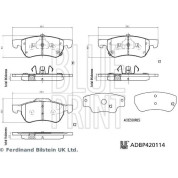 Blue Print | Bremsbelagsatz, Scheibenbremse | ADBP420114