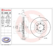 Brembo | Bremsscheibe | 09.6866.20