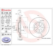 Brembo | Bremsscheibe | 09.5180.31