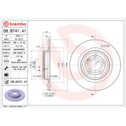 Brembo | Bremsscheibe | 08.B741.41