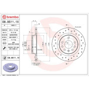 Brembo | Bremsscheibe | 08.9511.1X