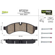 Valeo | Bremsbelagsatz, Scheibenbremse | 872231