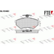 FTE | Bremsbelagsatz, Scheibenbremse | 9010014