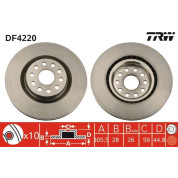 TRW | Bremsscheibe | DF4220