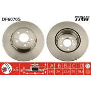 TRW | Bremsscheibe | DF6070S