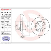 Brembo | Bremsscheibe | 08.C308.11