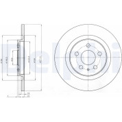 Delphi | Bremsscheibe | BG3741