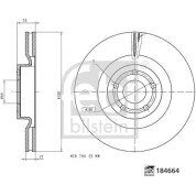 febi bilstein | Bremsscheibe | 184664